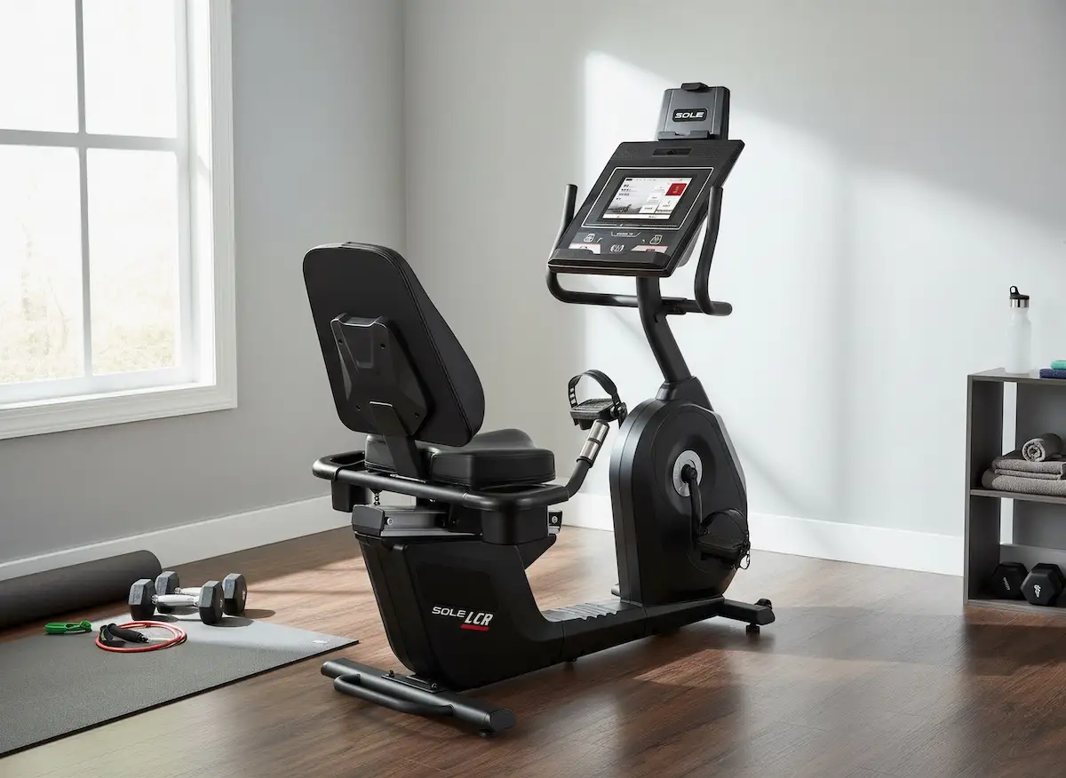 Bicicleta estática reclinada marca Sole