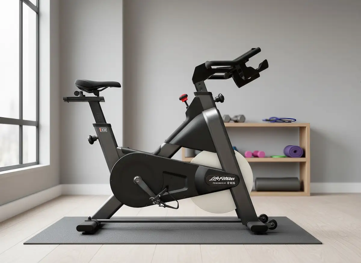 Bicicleta de spinning marca LifeFitness