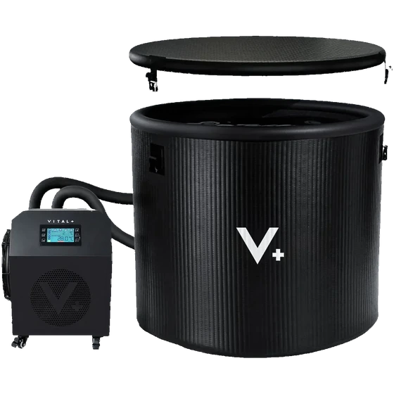 Cold plunge Ice Bath Barrel + Chiller Max by Vital+